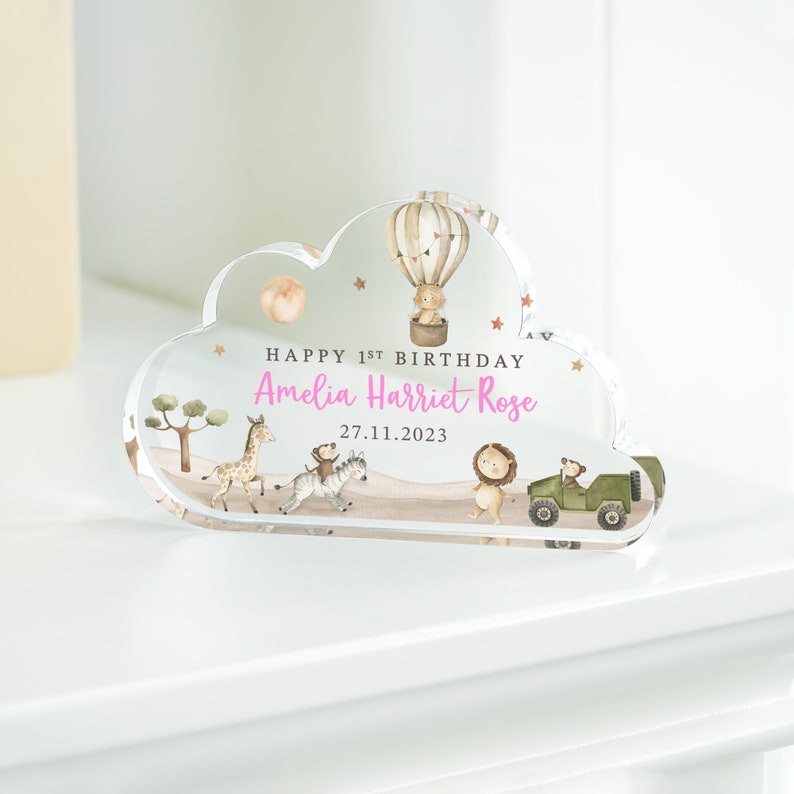 Personalised 1st Birthday Gift, Baby Plaque, First Birthday Keepsake Gift, Gift for New Baby, Baby Birthday Gift, Baby Nursery Bedroom Gifts