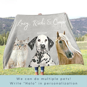 Custom Pet Blanket Using Pet Photo + Name Custom Dog Blanket Personalized Dog Blankets Cat Picture Blanket Pet Photo Blanket Dog Dad Gift