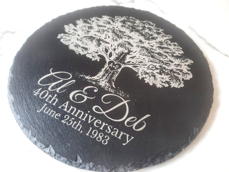 Personalized Anniversary Gift, Personalized Garden Stone, 10th Anniversary Gift, 50th Anniversary, 20th Anniversary Gifts, Stone Anniversary