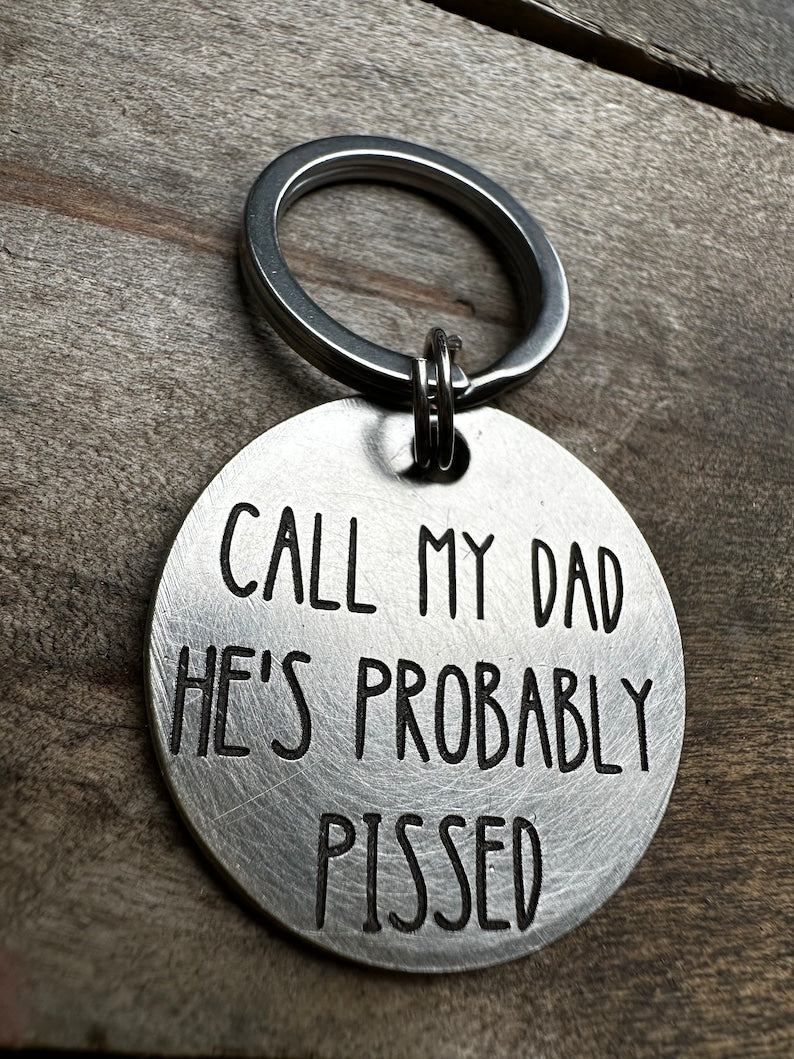 Puppy Tag, dog id tag, dog tag for dogs, pet id tag, pet tag, cat id tag, cat tag, funny dog tag, call my mom tag, call my dad pet tag
