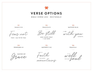 Bible Verse LED Light, Custom LED Night Light, Favorite Bible Verse, LED Frame, New Home Gift, Christian Gift