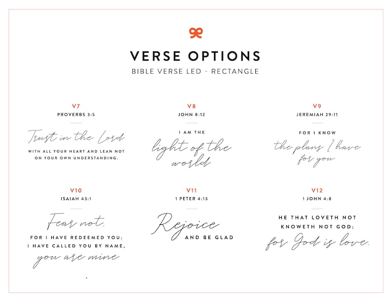 Bible Verse LED Light, Custom LED Night Light, Favorite Bible Verse, LED Frame, New Home Gift, Christian Gift