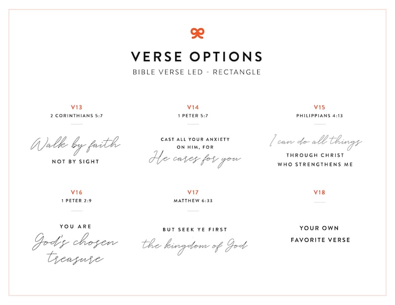 Bible Verse LED Light, Custom LED Night Light, Favorite Bible Verse, LED Frame, New Home Gift, Christian Gift