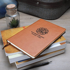 Firefighter Gift, Fire Fighter Journal, Firefighter Personalized Leather Journal, Fireman Gift, Fireman Notebook, Firemen Journal