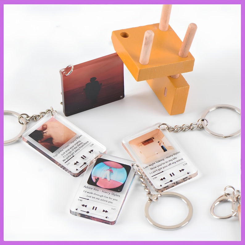 Custom Album Keychain | Custom Song Keychain | Spot Keychain | Couple keychains | Album Keychain | Keychain Song Album | Music Teacher Gift