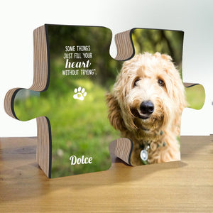 Pet memorial gift, dog memorial gift, Pet Loss Gifts, custom pet portrait, photo puzzle, Cat Lover Gift, Dog Memorial plaque, Cat Memorial