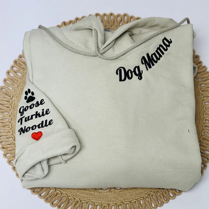 Personalized Embroidered Mama Shirt with Kids Name