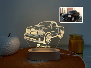 Gift for Boyfriend Car Guy, Gift Custom 3D Car Night Light Super Car Truck Motorcycle, 3D Photo Lamp for Him Birthday BF