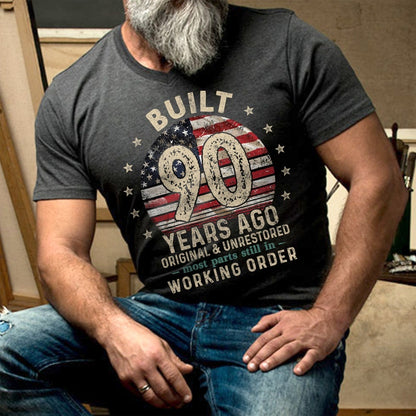 Built 90 Years Ago Shirt, Vintage 1935 Shirt, 90th Birthday Gift, Turning 90 Gift, Retro Classic T-Shirt for Him, Birthday Gift for Men