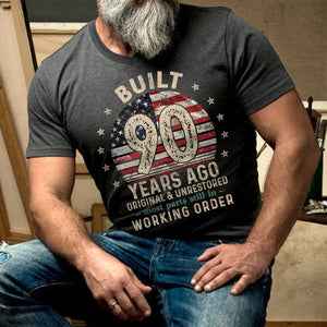 Built 90 Years Ago Shirt, Vintage 1935 Shirt, 90th Birthday Gift, Turning 90 Gift, Retro Classic T-Shirt for Him, Birthday Gift for Men