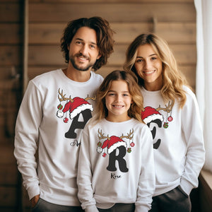 Custom Christmas Matching Sweatshirt, Custom Christmas Family Hoodie, Christmas Gifts, Personalized Gifts,Christmas Sweatshirt,Family Hoodie