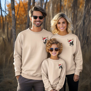 Custom Christmas Matching Sweatshirt, Custom Christmas Family Hoodie, Christmas Gifts, Personalized Gifts,Christmas Sweatshirt,Family Hoodie