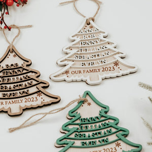 Christmas ornament 2024, Christmas tree ornaments, Family Christmas ornaments, Christmas ornaments handmade, Family Christmas ornament