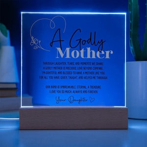Personalized Christian Mom Gift Godly Mother Poem Mom Gift from Daughter Faith Mom Gifts to Mother Birthday Gifts for Christian Mother