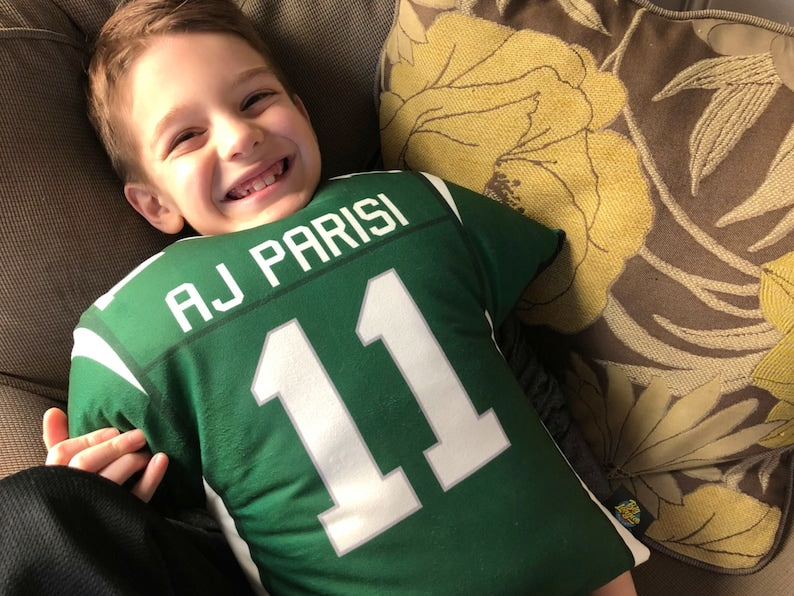 Custom Football Jersey Pillow Customized Football Uniform Pillows Case, Pillow Home Decorations Christmas Gift For Sport Lovers