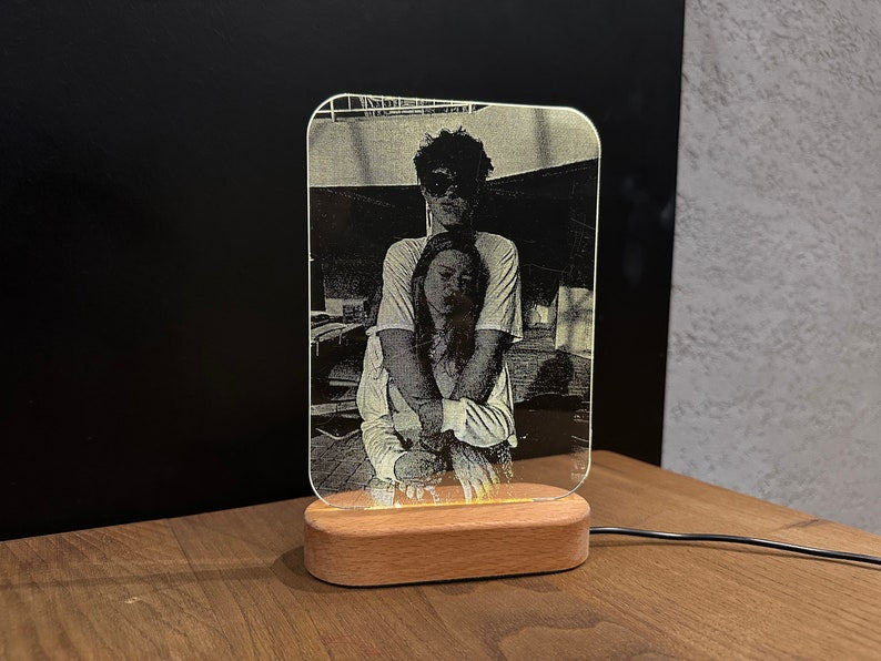 Photo Gift Personalized Led Lamp Anniversary Gift Custom Photo Led Light Lamp Romantic Gifts for Him Custom 3D Led Lamp Light Christmas Gift