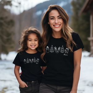 Family Christmas outfit.Family outfit.Partner look family Christmas shirts.Family matching set.Matching set for mom, dad, mini and baby.