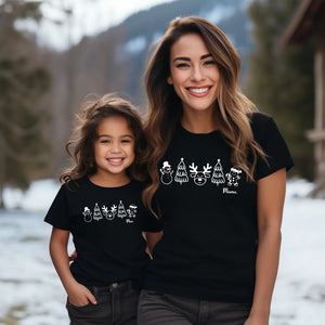 Family Christmas outfit.Family outfit.Partner look family Christmas shirts.Family matching set.Matching set for mom, dad, mini and baby.