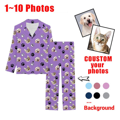 Custom Pet Face Pajamas,Custom Pajamas for Family,Personalized Long Sleeve Pjm Sets,Funny Dog face Pajamas,Family,Birthday,Anniversary Gifts il_794xN.5402514020_gqap.jpg