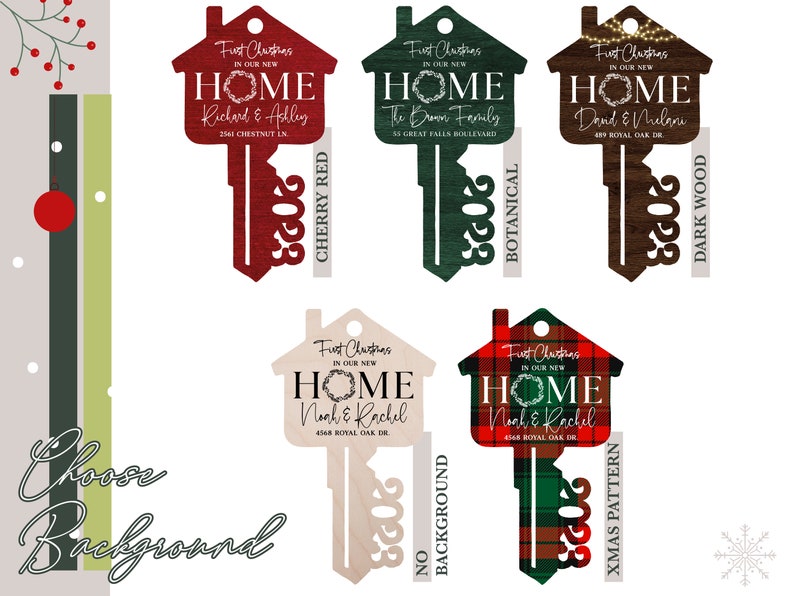 Personalized First Christmas in Our New Home 2024 Christmas Holiday Ornament Couple Christmas Gifts for Family Ornament Xmas Tree Decoration