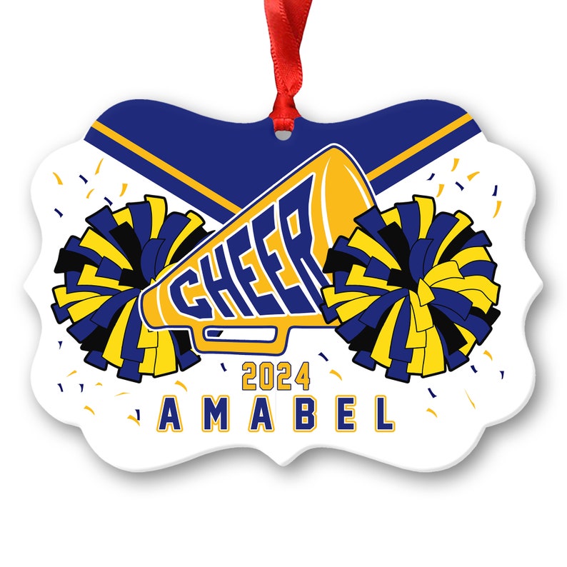 Christmas Tree Ornaments, Cheerleader Ornament, Personalized Gifts, Cheerleader Gifts, Christmas Ornaments, Christmas Gifts For Women