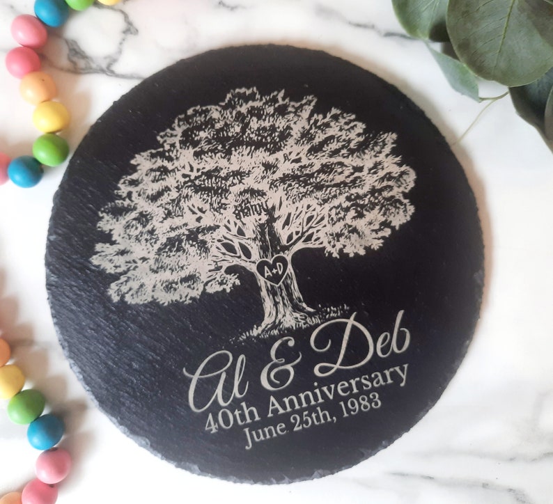 Personalized Anniversary Gift, Personalized Garden Stone, 10th Anniversary Gift, 50th Anniversary, 20th Anniversary Gifts, Stone Anniversary
