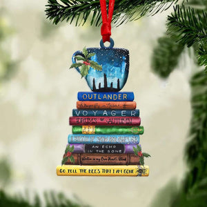 Personalized Outlander Novel Book Christmas Ornament, Go Tell The Bees That I Am Gone Acrylic Ornament, Outlander Book Collection Fans Gift