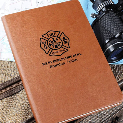 Firefighter Gift, Fire Fighter Journal, Firefighter Personalized Leather Journal, Fireman Gift, Fireman Notebook, Firemen Journal