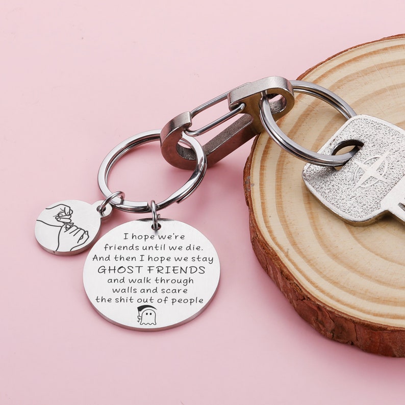 I Hope We're Friends Until We Die, Best Friends Gifts, Funny Birthday Graduation Friendship Gifts for Women, Best Friends Bestie Gifts