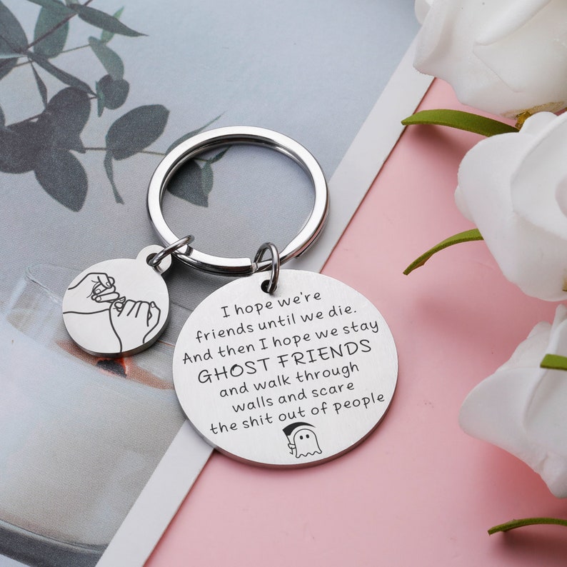I Hope We're Friends Until We Die, Best Friends Gifts, Funny Birthday Graduation Friendship Gifts for Women, Best Friends Bestie Gifts