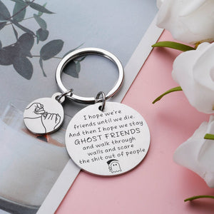 I Hope We're Friends Until We Die, Best Friends Gifts, Funny Birthday Graduation Friendship Gifts for Women, Best Friends Bestie Gifts