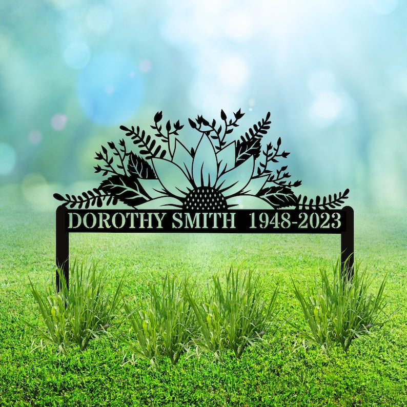 Personalized Memorial Plaque Stake, Memorial Gifts for Loss of Mother, Memorial Sign, In Loving Memory Gift, Symphaty Gift Loss Of Father