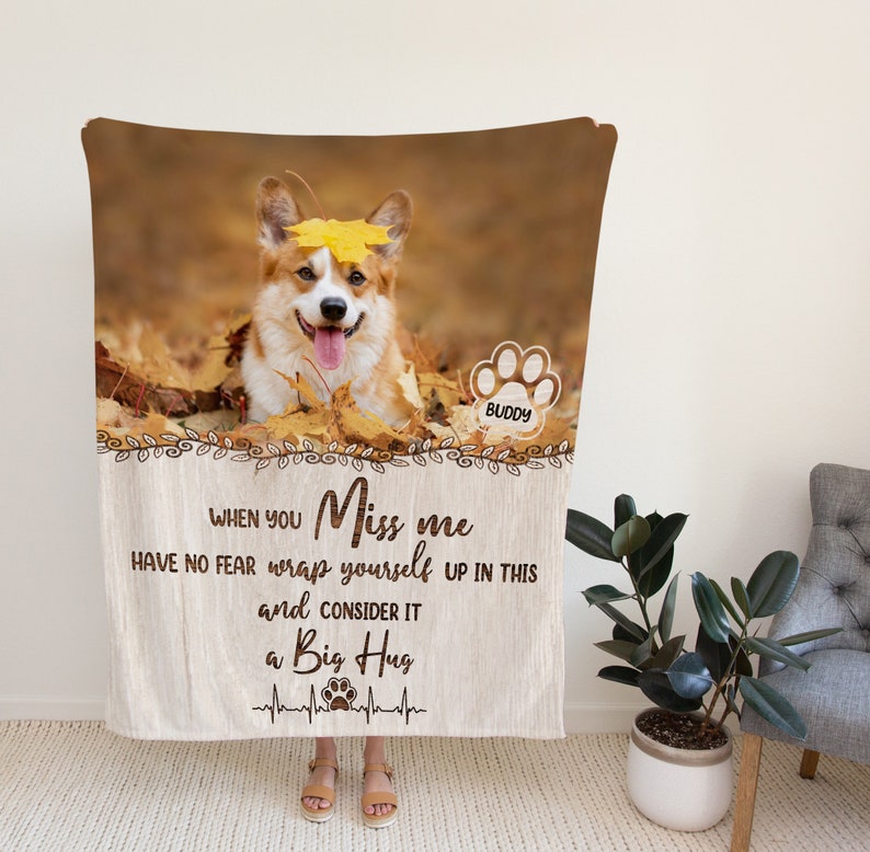 Dog Memorial Gifts, Custom Blanket, Dog Memorial Blanket, Dog Remembrance Gift, Pet Loss Sympathy Gift, Pet Memorial Gifts, Dog Gifts