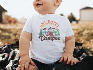 One Happy Camper 1st Birthday Shirt, Camping First Birthday Outfit, Family Matching Camp Tees, Camping Vacation Shirt, 1st Birthday Boy Girl