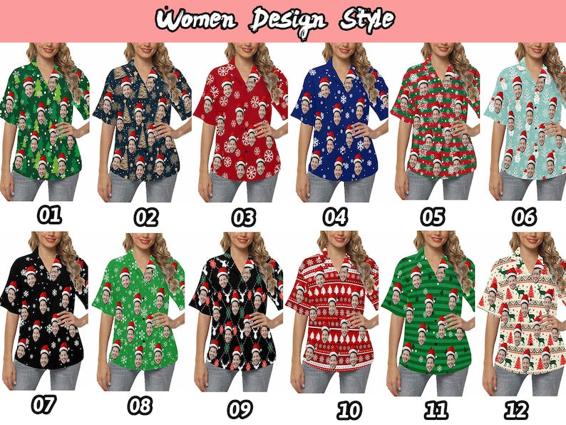 Custom Christmas Shirt with Face, Personalized Shirts with Photo, Custom Picture Hawaiian Shirt for Bachelor Party, Personalized Dog Hoodie