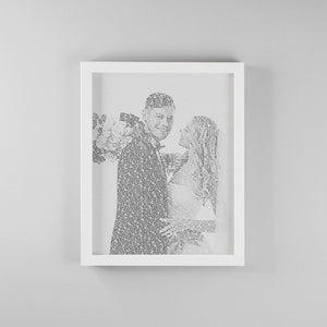 Wedding Song Lyrics from Photo Personalized First Dance Favorite Song Canvas Print 1st Anniversary Custom Sign Framed Fathers Day Gift