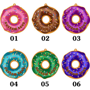 Personalized Donut Ornament, Gift for Children, Christmas Ornament, Gift for Daughter, Christmas 2D Flat Ornaments, Donut Christmas Ornament