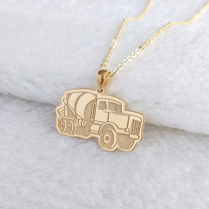 Truck Driver Necklace,Custom Car Necklace,Special Car Model Necklace,Dream Car Necklace,Custom Personalized Truck Necklace,Truck Driver Gift