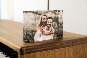 Personalized Photo Block, Acrylic Glass Photo Block, Custom Acrylic Block Photo, Crystal Wedding gift, Birthday, Father's Day Gift, Valentin