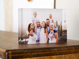Personalized Photo Block, Acrylic Glass Photo Block, Custom Acrylic Block Photo, Crystal Wedding gift, Birthday, Father's Day Gift, Valentin
