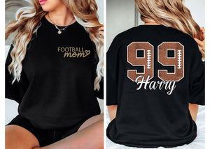 Customized Football Mom Shirt, Your Name Football Shirt, Game Day Shirt, Football Season Shirt
