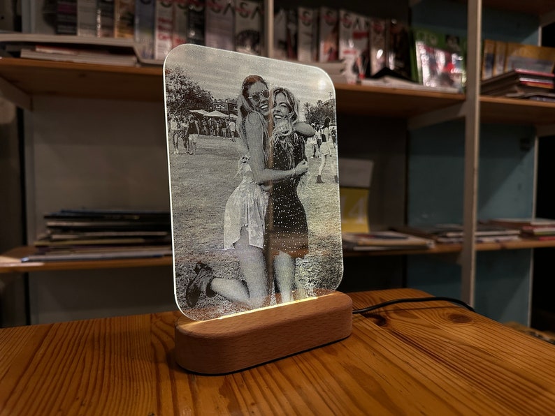 Photo Gift Personalized Led Lamp Anniversary Gift Custom Photo Led Light Lamp Romantic Gifts for Him Custom 3D Led Lamp Light Christmas Gift