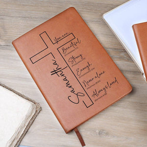 Personalized Christian Journal for Her, Bible Scripture Study Journal, Prayer Journal, Religious Journal Gift for Women, Bible Verse Gift