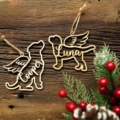 Personalized Dog Loss Ornament | Dog Memorial Ornament, Pet Loss Ornament, Sympathy Gift, Dog Name Ornament, Dog Sympathy Memorial Ornament