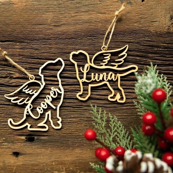 Personalized Dog Loss Ornament | Dog Memorial Ornament, Pet Loss Ornament, Sympathy Gift, Dog Name Ornament, Dog Sympathy Memorial Ornament