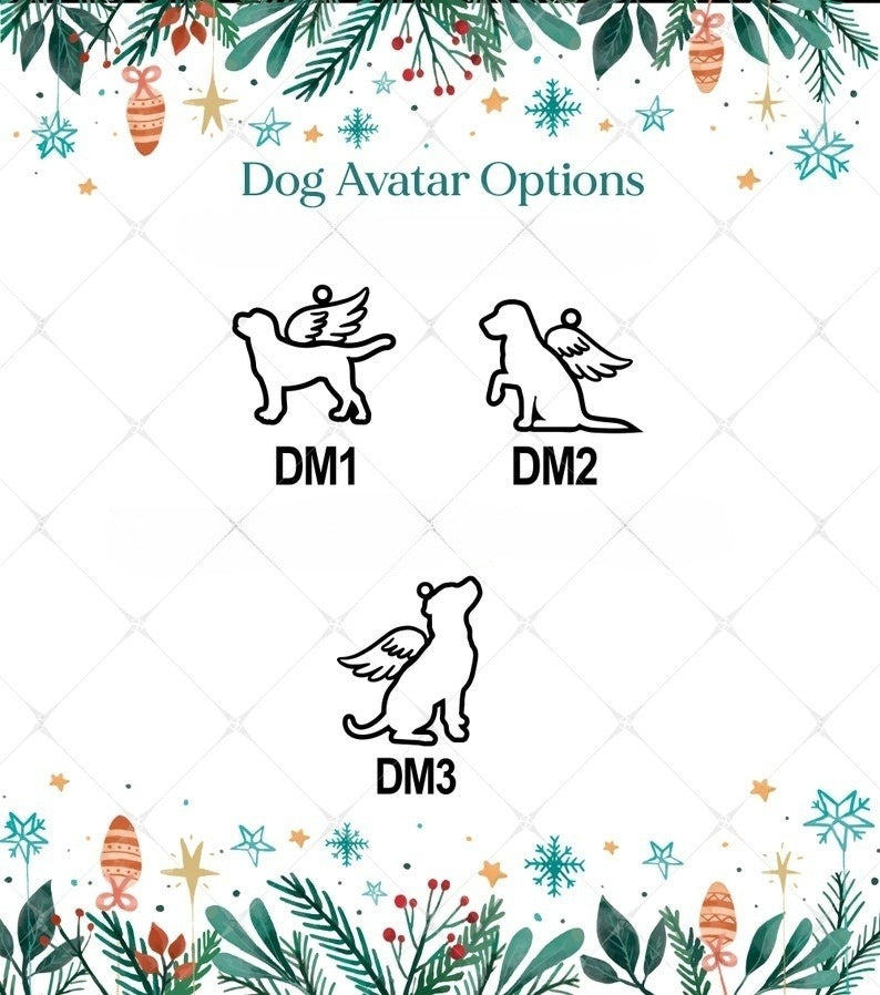Personalized Dog Loss Ornament | Dog Memorial Ornament, Pet Loss Ornament, Sympathy Gift, Dog Name Ornament, Dog Sympathy Memorial Ornament