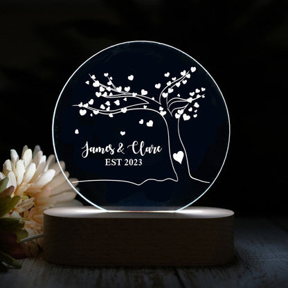 Tree Of Love Couples Night Light,Wedding Gift,Romantic Gift For Couples, Couples Anniversary Gift, LED Night Ligh,Valentines Gift