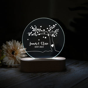 Tree Of Love Couples Night Light,Wedding Gift,Romantic Gift For Couples, Couples Anniversary Gift, LED Night Ligh,Valentines Gift