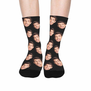 Custom Face Socks with Picture, Personalized Smiley Photo Socks, Funny Socks with face,Funny Sock gag Gifts for Men Women