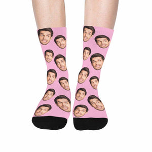 Custom Face Socks with Picture, Personalized Smiley Photo Socks, Funny Socks with face,Funny Sock gag Gifts for Men Women